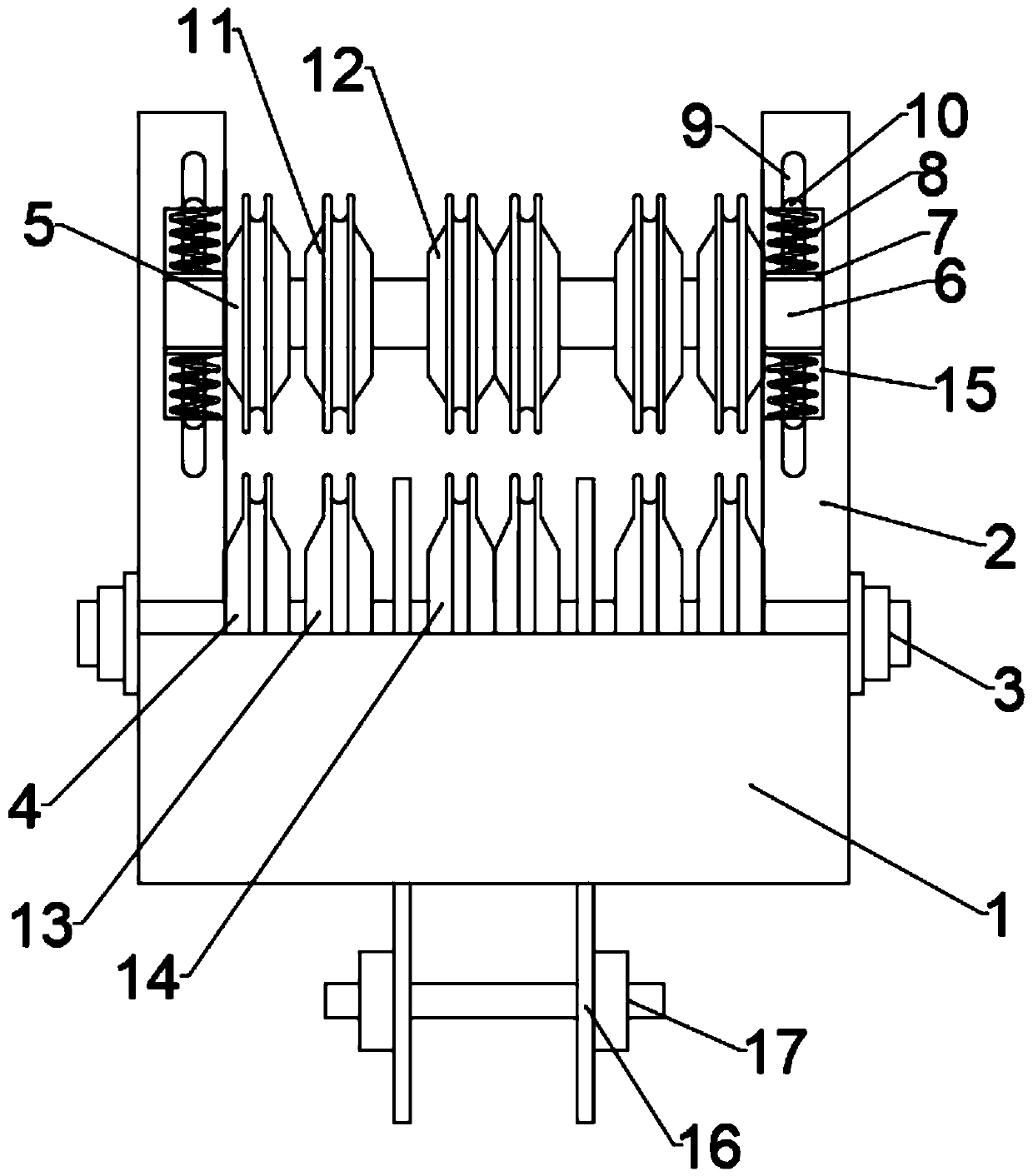 Pulley block for hook bridge crane