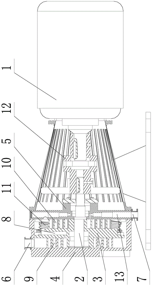 A two-stage vortex dry vacuum pump