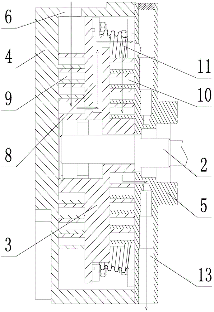 A two-stage vortex dry vacuum pump