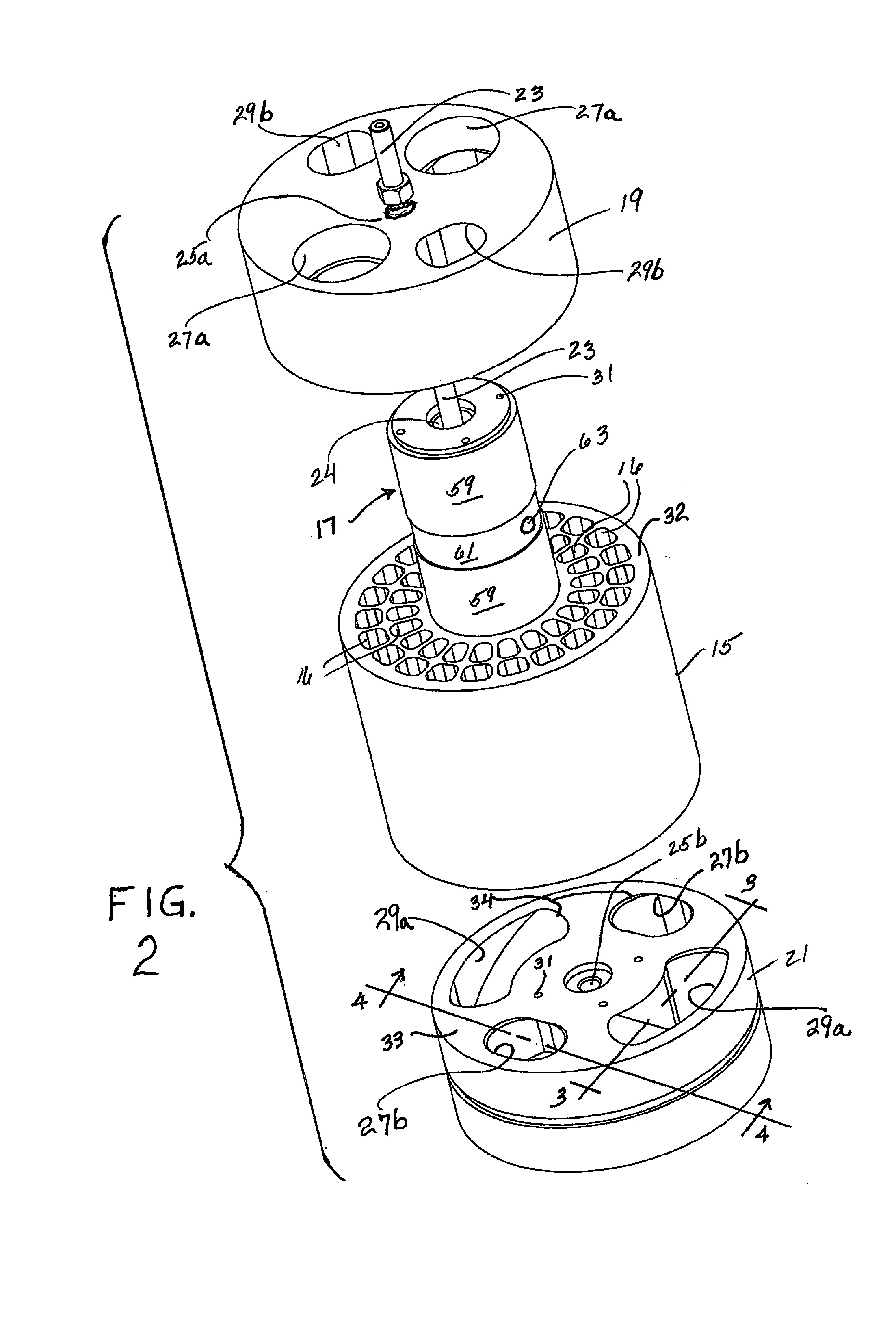 Rotary pressure transfer device with improved flow