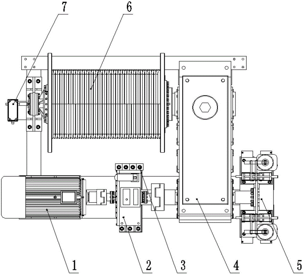 Lifting mechanism control system with hydraulic gear-shifting transmission and glide-hook detecting method