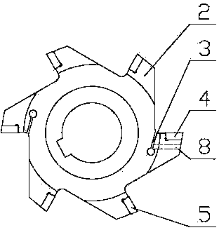 Rough-finish multi-blade boring tool