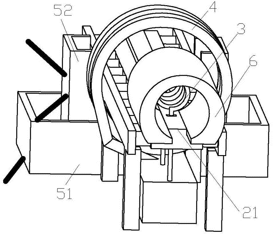 Heat treatment device for semi-closed tubular aluminum profiles