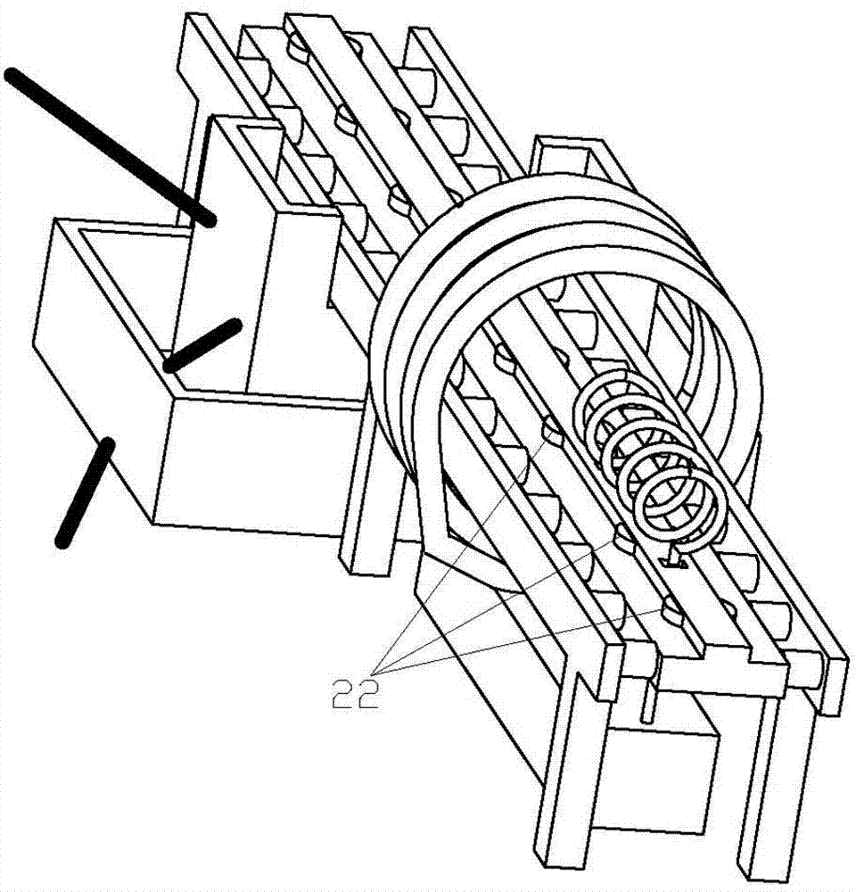 Heat treatment device for semi-closed tubular aluminum profiles