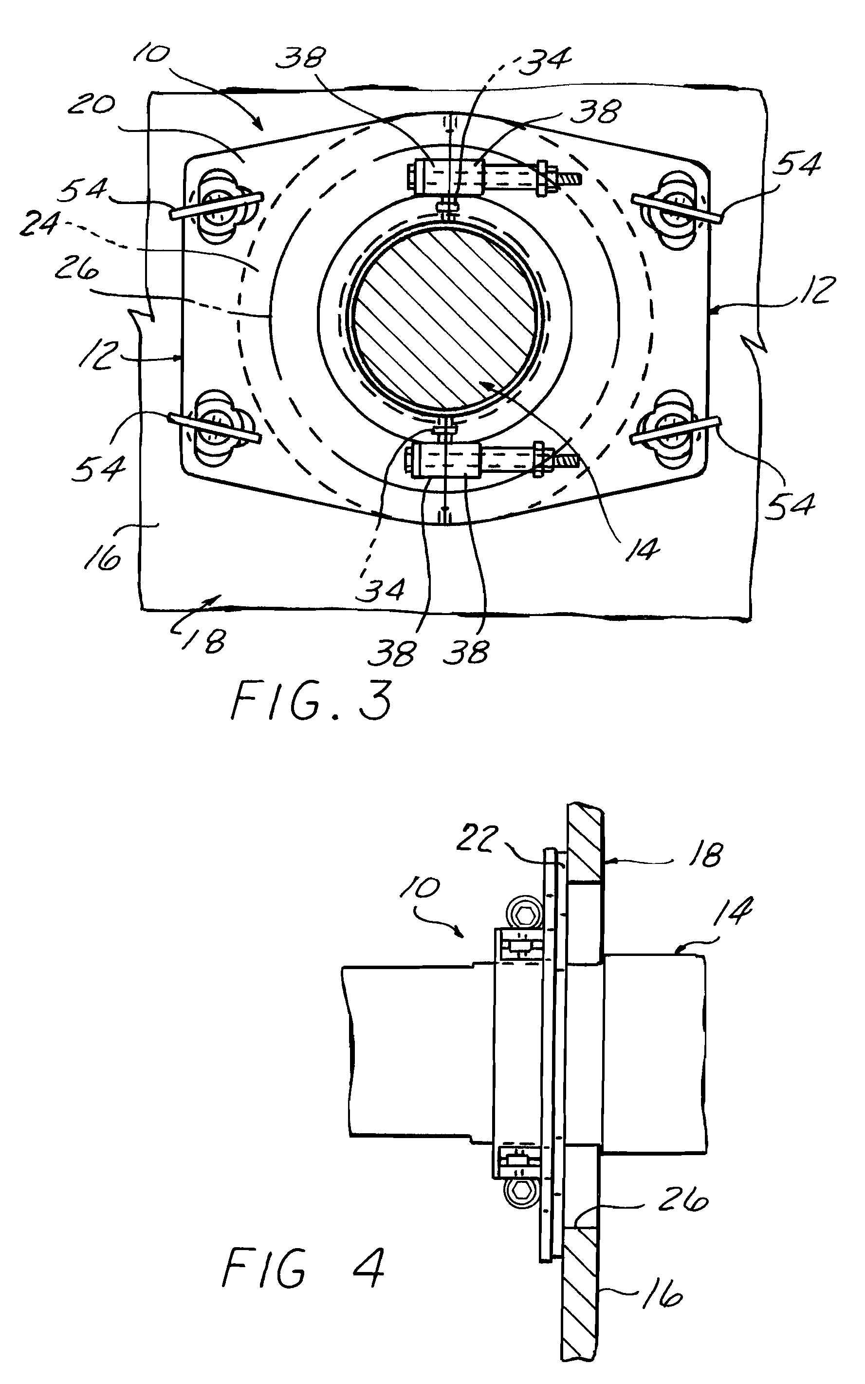 Shaft seal mounting and method