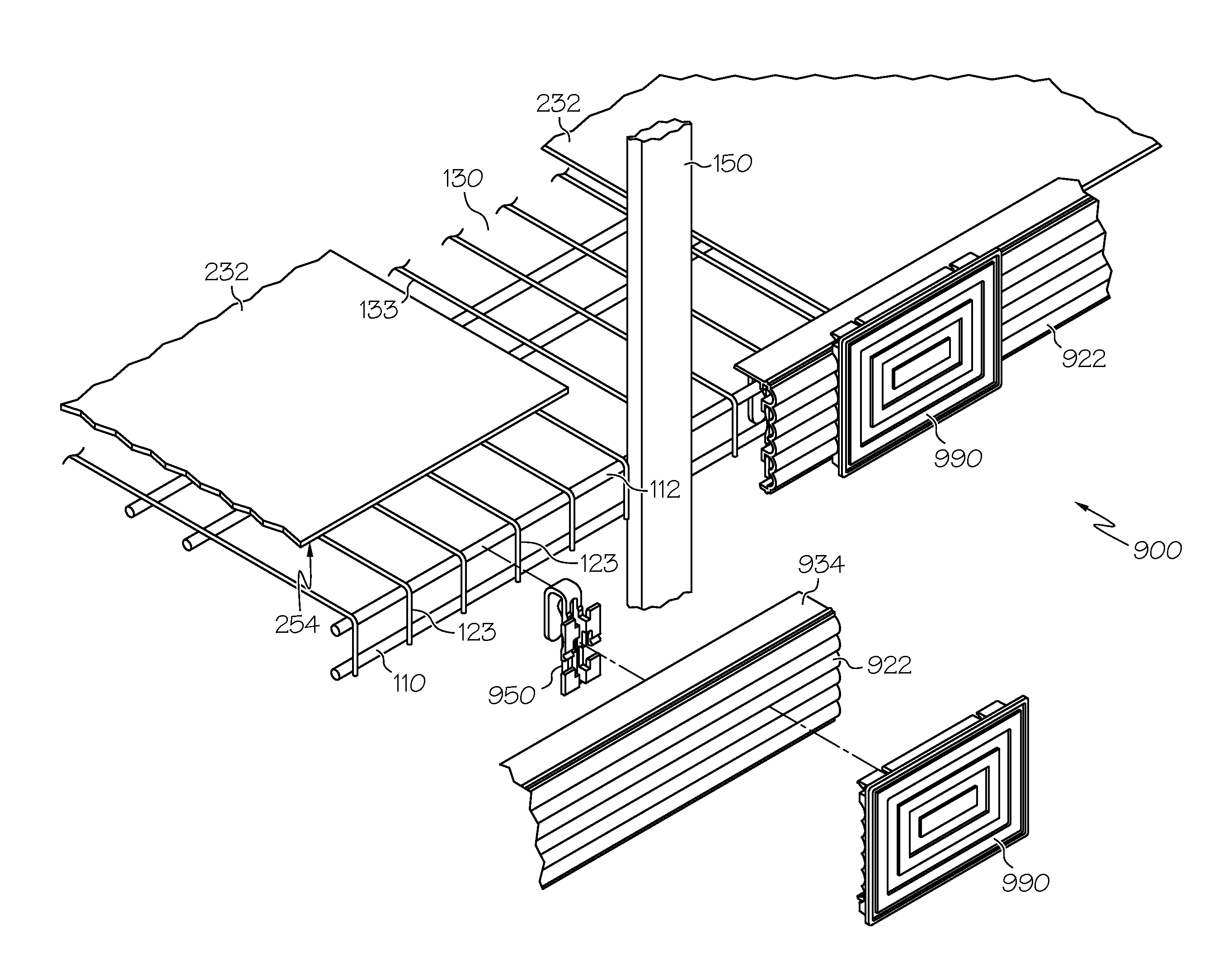 Ventilated shelf cover with spring clasp