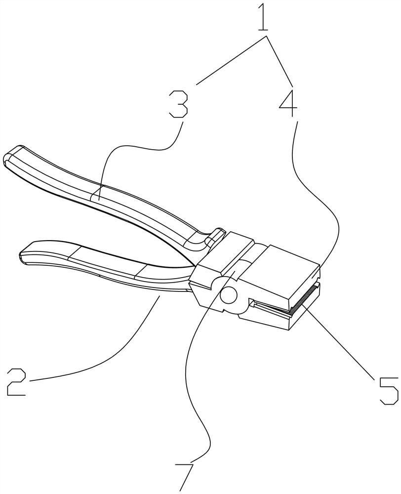 N-shaped keel edge turning pliers and using method thereof