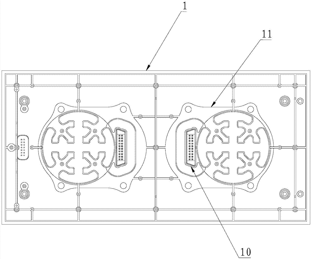 Embedded large-power lamp LED display screen