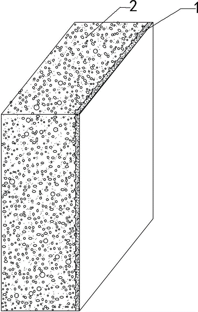 Coal-based gas dreg light-weight micro-pore concrete composite sheet material and preparation method thereof