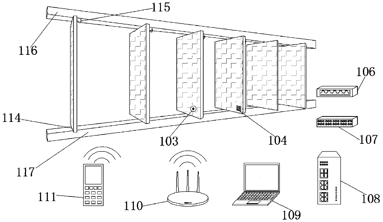 Huge LED screen wall and control system thereof