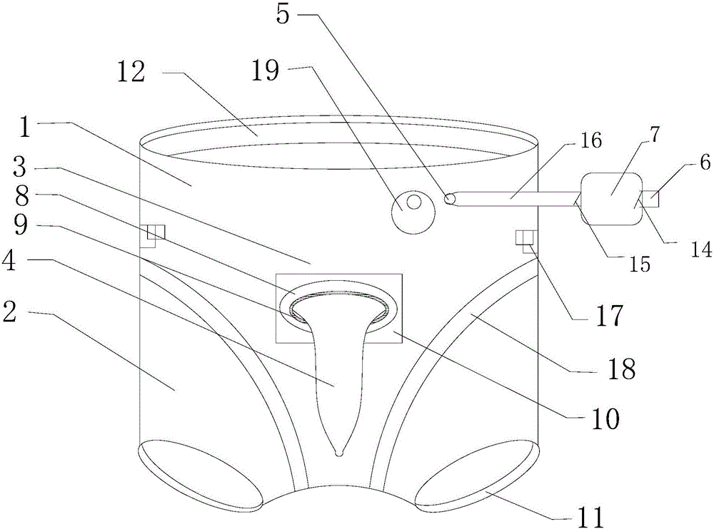 Inflatable separately connected boxers-deformed safety thong