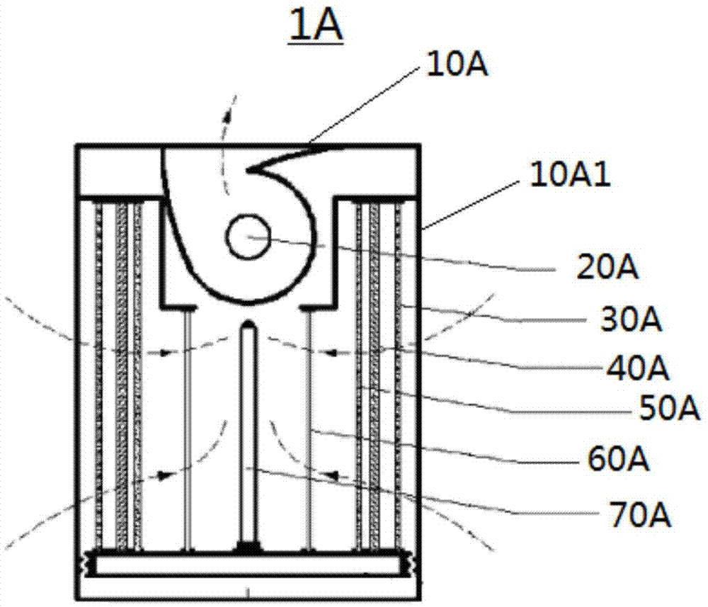 Photocatalyst honeycomb subassembly, and photocatalyst purifier