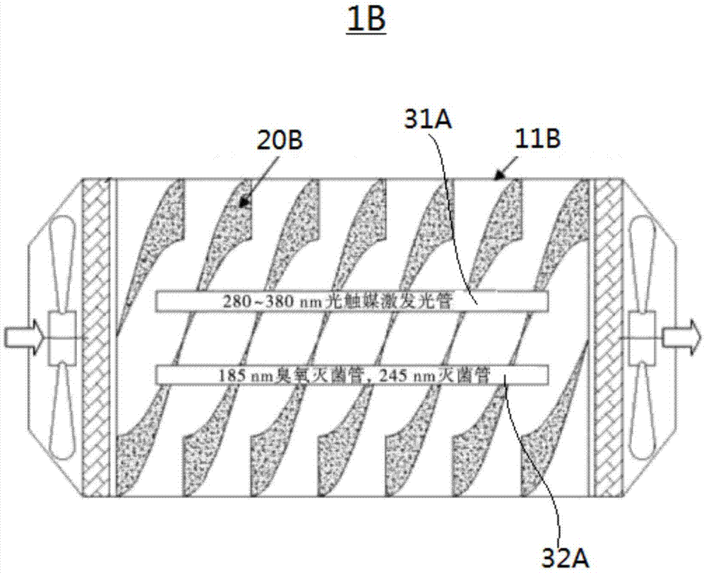 Photocatalyst honeycomb subassembly, and photocatalyst purifier