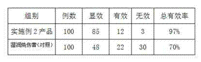 Chinese medicinal composition for treating burns and scalds and preparation method thereof