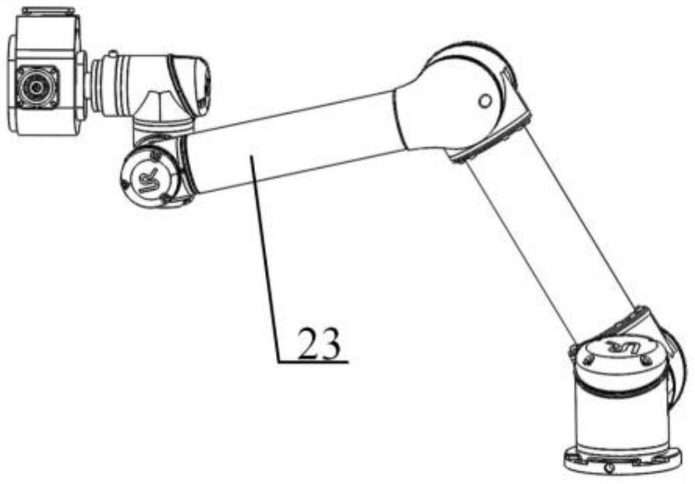 Colonoscope conveying device with force sensing function based on UR mechanical arm