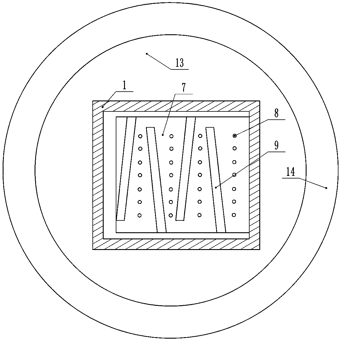 Heating and drying device and seed screening device