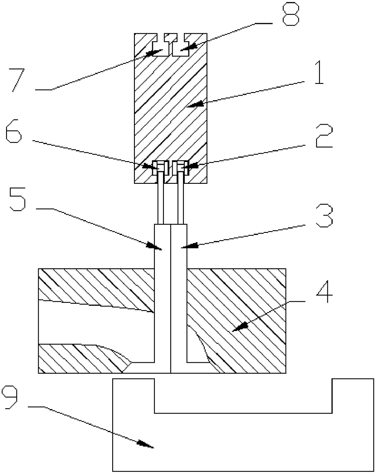 Combined air valve of high-speed diesel engine and driving mechanism thereof