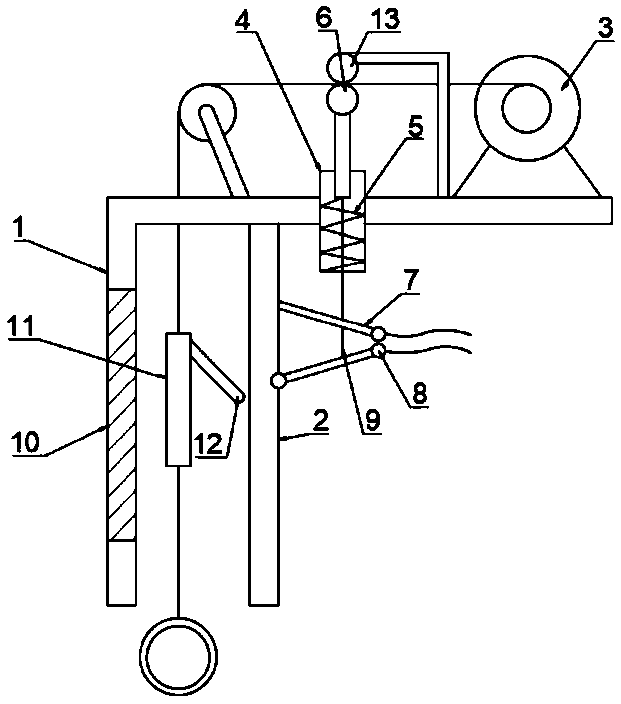 Anti-falling hanging device