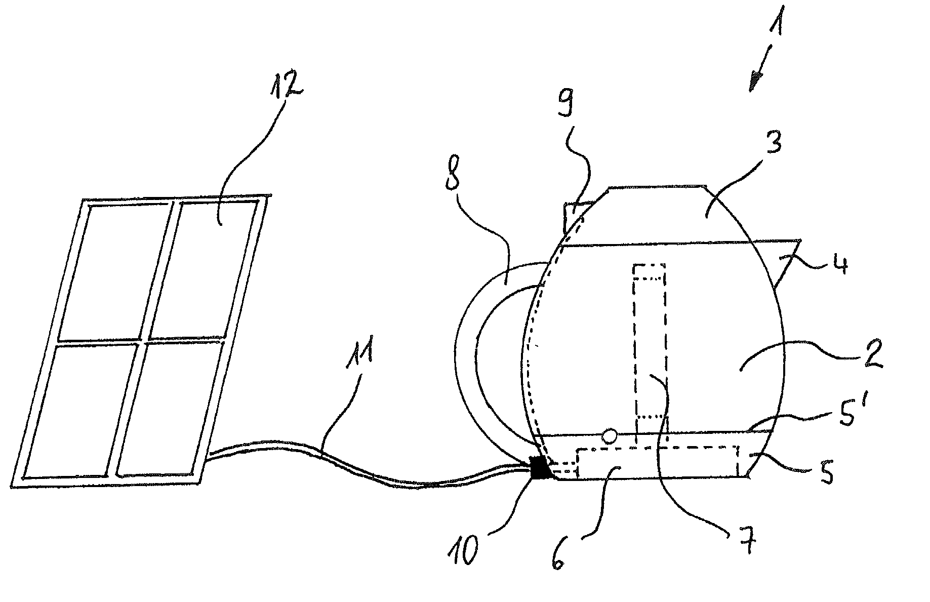 Apparatus for the disinfecion of aqueos media