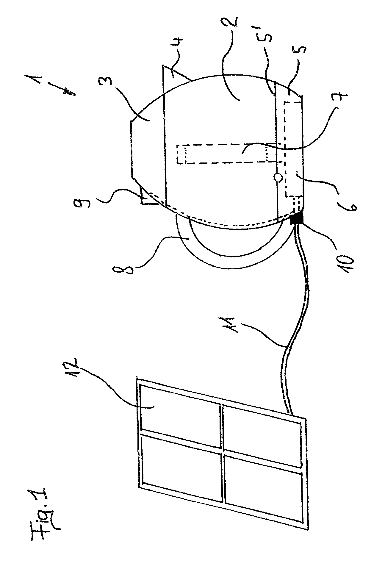 Apparatus for the disinfecion of aqueos media