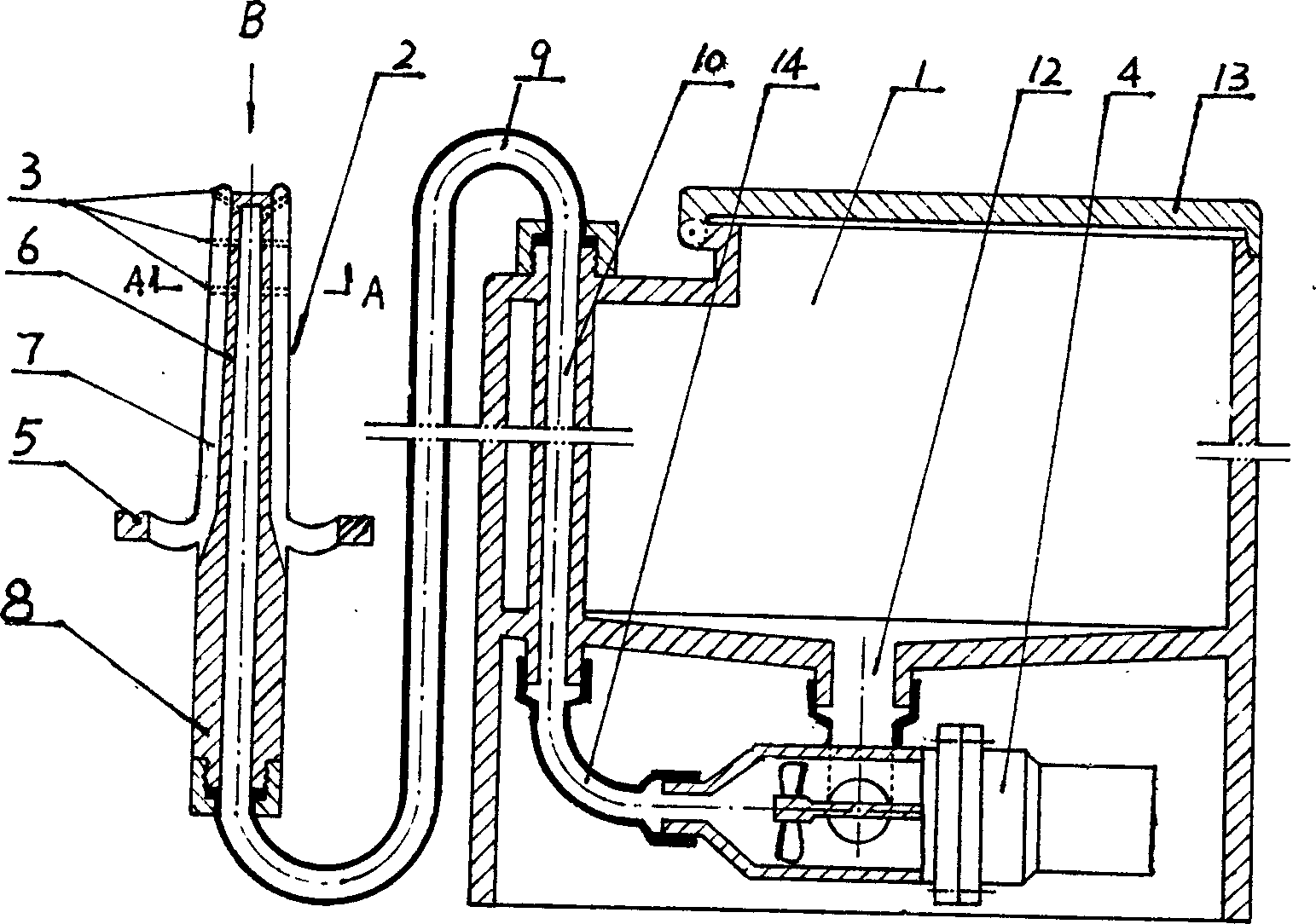 Vaginal douche machine