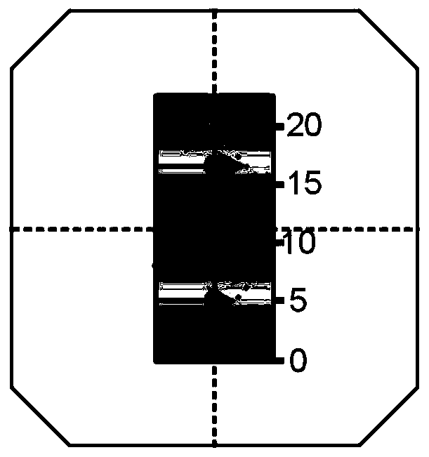 Microwave power measuring device and method based on Rydberg atom quantum coherence effect