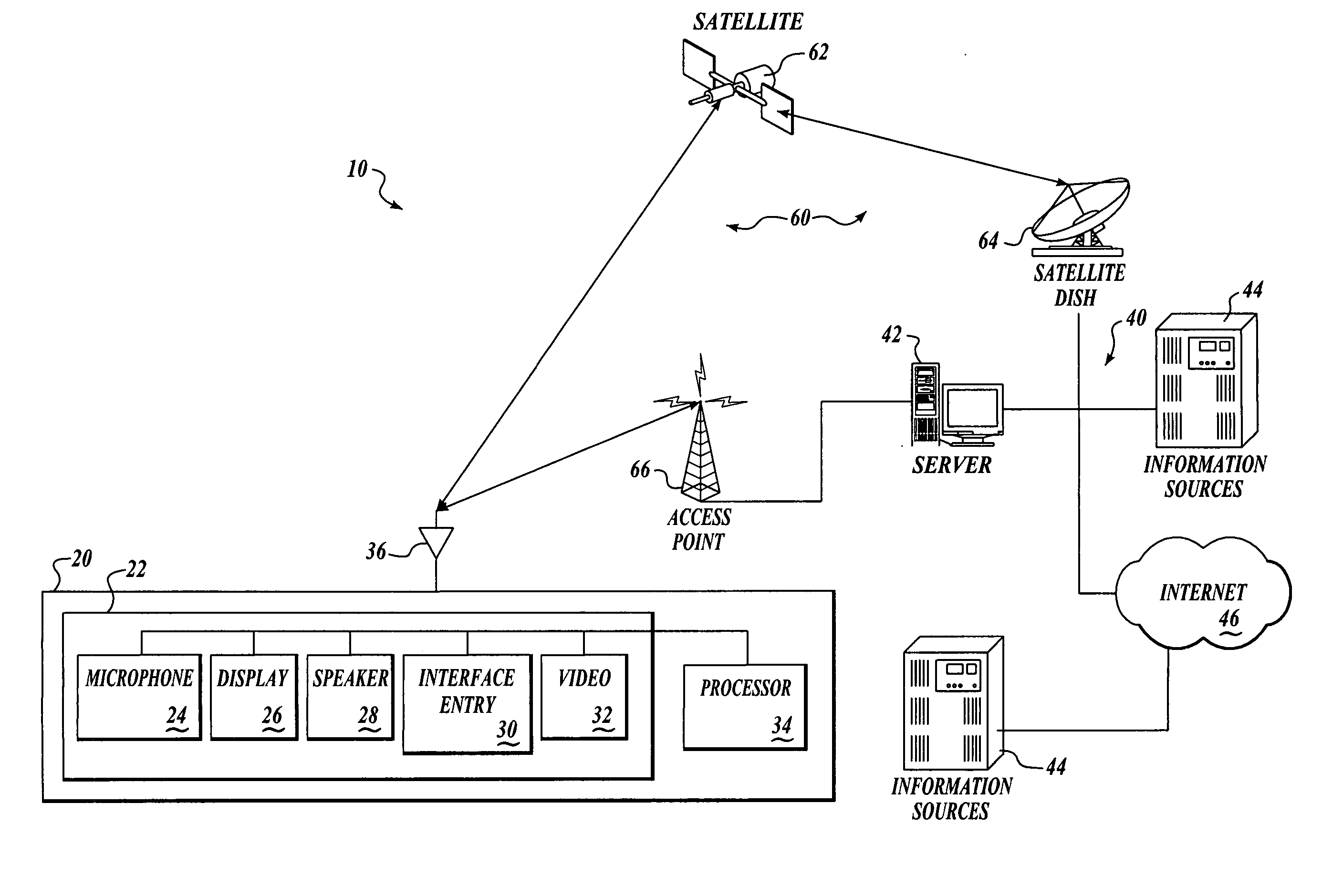 System and method for transmitting voice input from a remote location over a wireless data channel