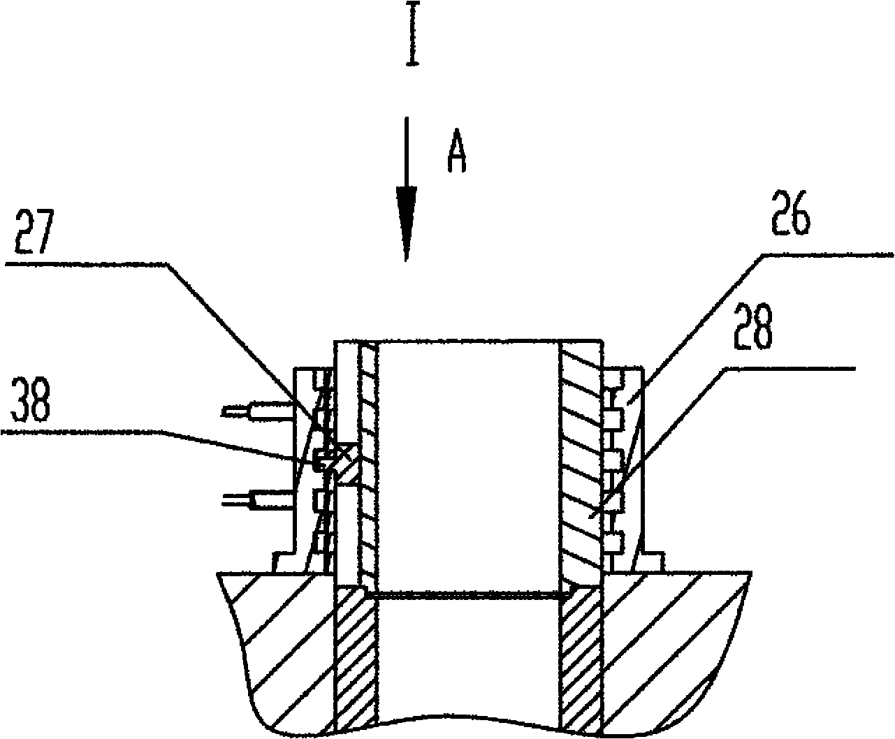 Double-swing cutter head driven by alternating-current permanent-magnet synchronous inner rotor torque motor