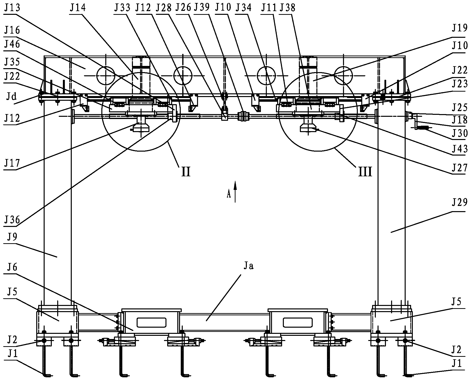 Railway vehicle bogie static load comprehensive detection system