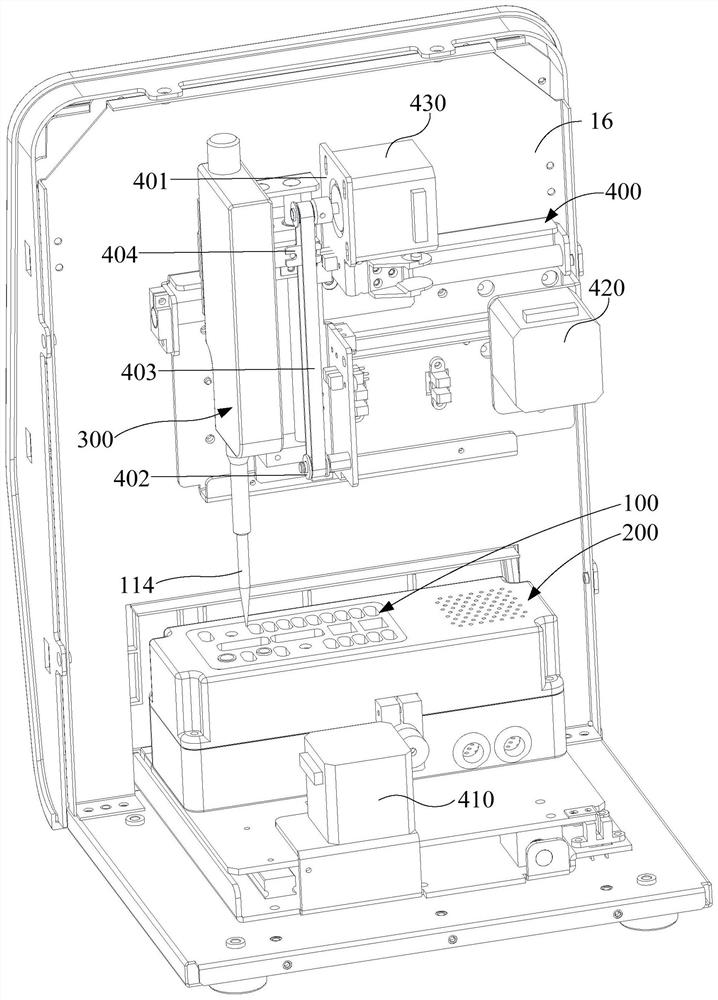 Liquid flow driving device for POCT blood cell analyzer and impedance detection cell