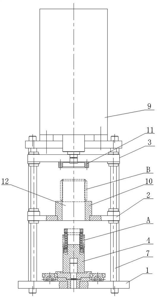 Assembling process and equipment for motor stator and motor shell