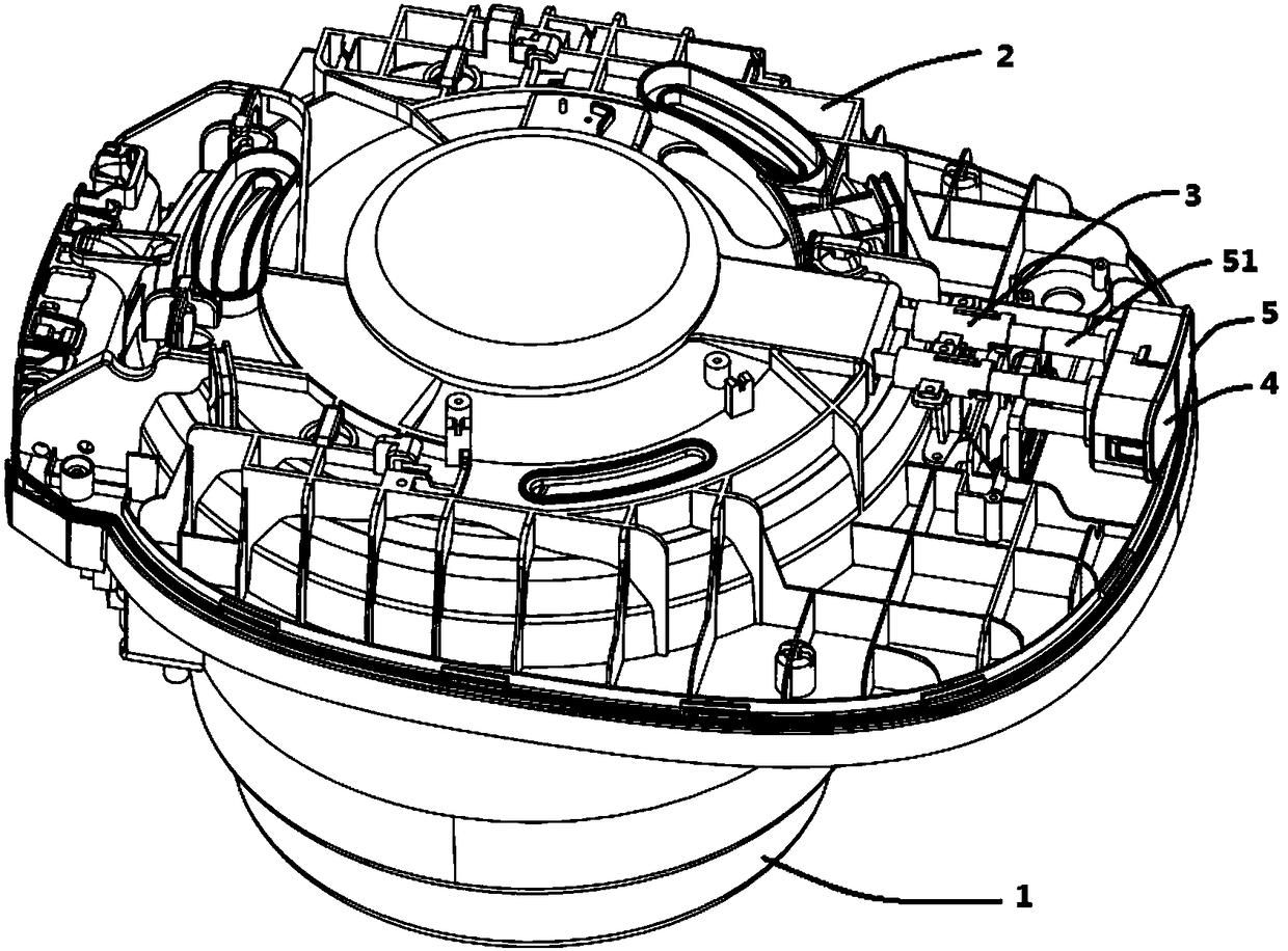 Integrated pressure cooker facilitating lid opening