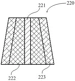 Plate-arranging type writing brush and manufacturing method thereof