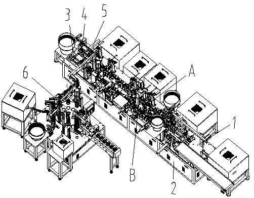 Assembly machine for glass bead gear box oiler