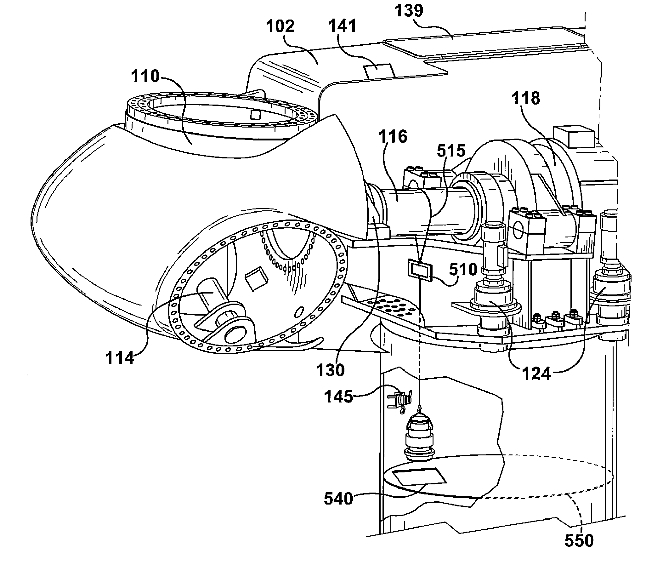 Internal yaw drive exchange for a wind turbine tower