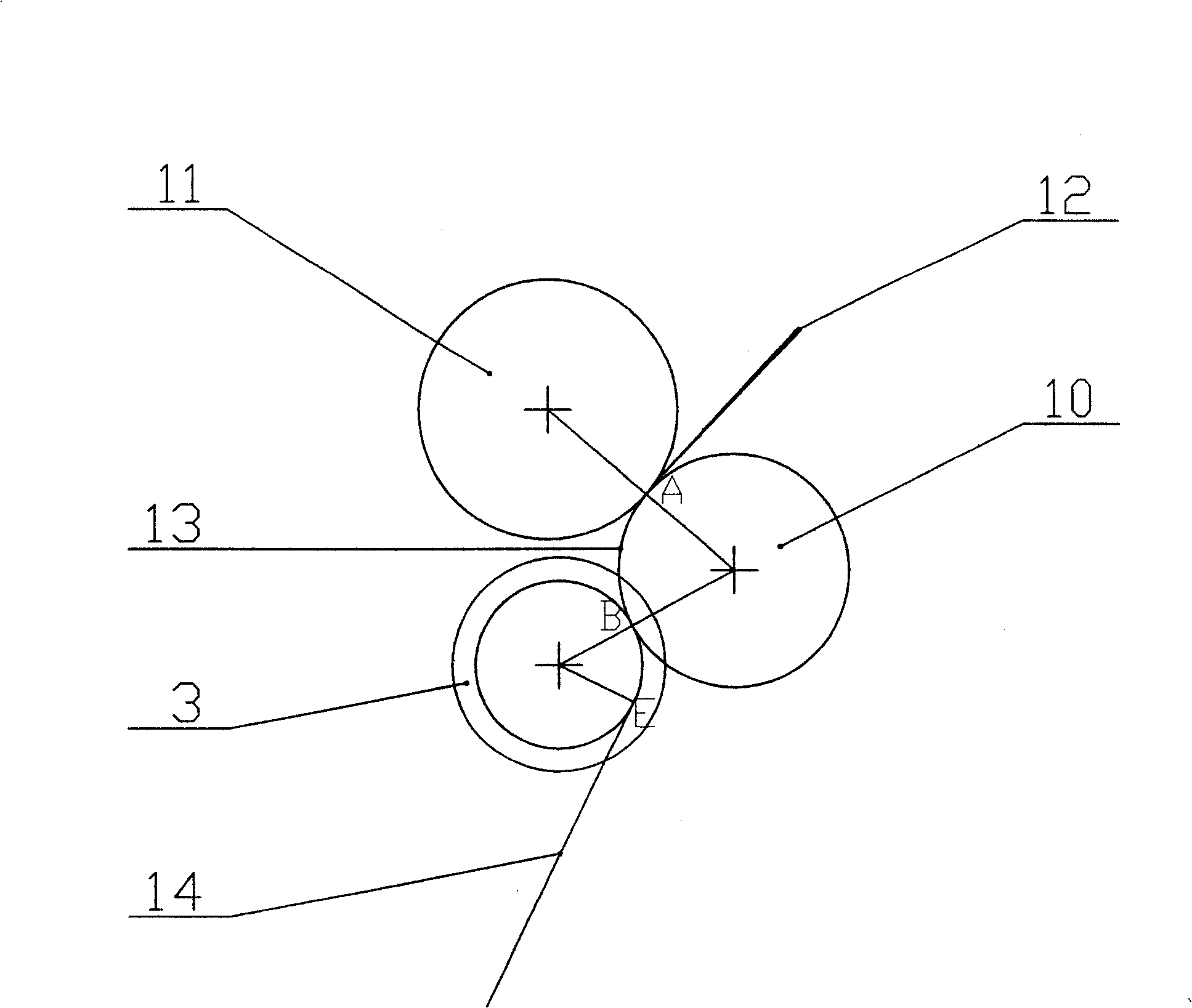 Resilient plate type stereo compact spinning device for spinning machine