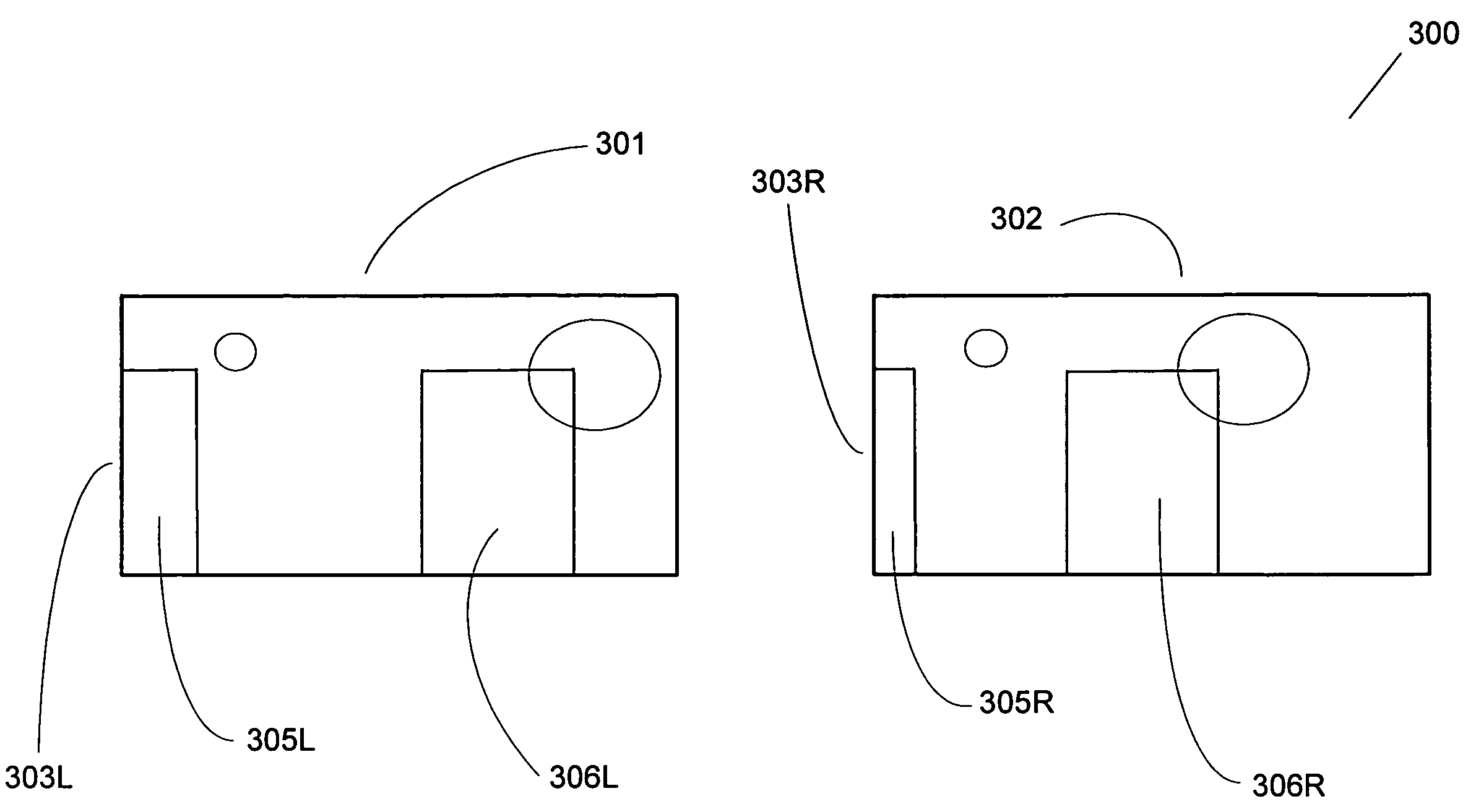 Vertical surround parallax correction