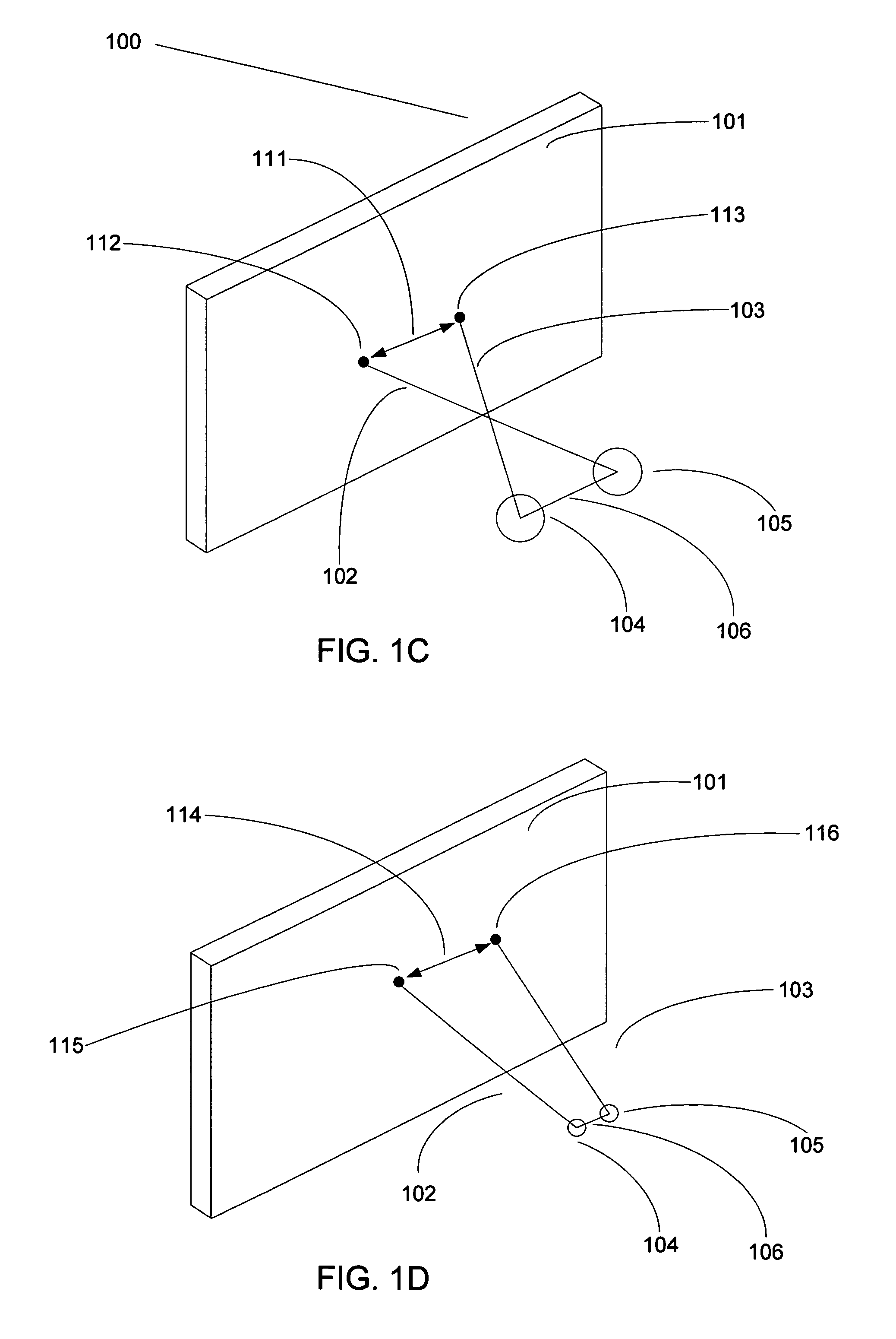 Vertical surround parallax correction