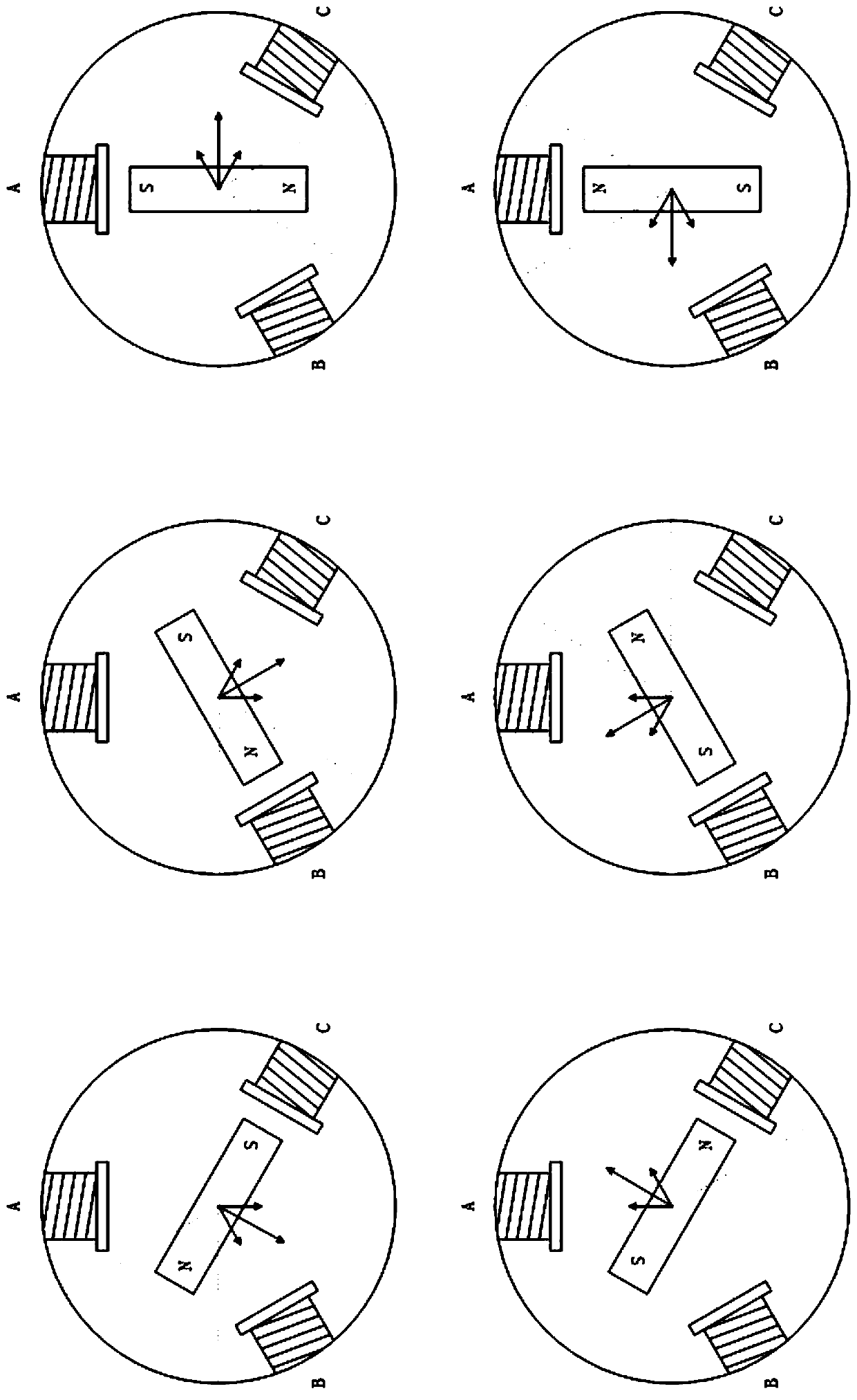 Hall line sequence adaptive learning method of brushless motor