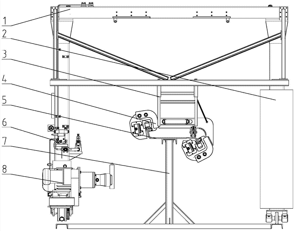 A special straightening machine for frame longitudinal beam flange