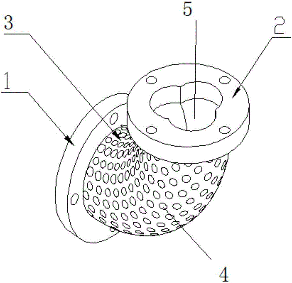 Underwater anti-blocking and resistance-reducing elbow structure