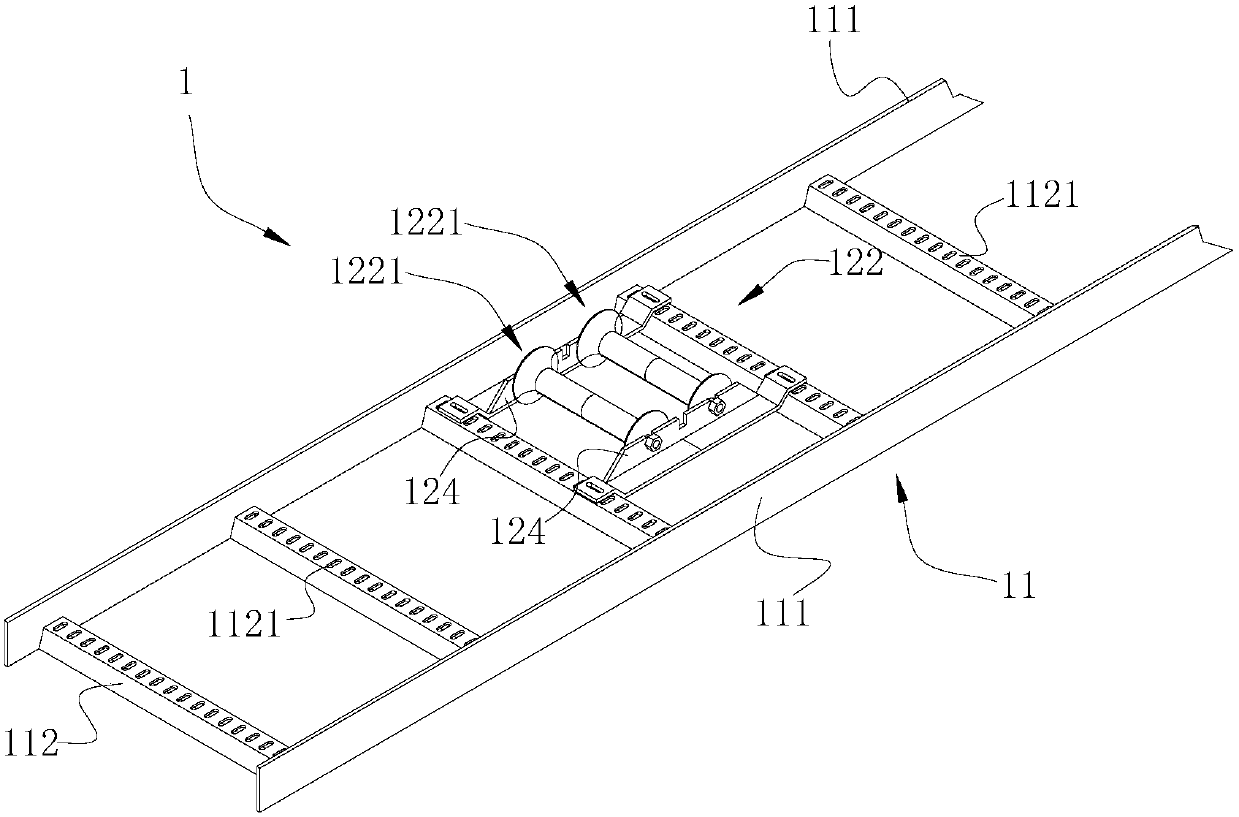 Cable erection assisting device, cable erection device and cable erecting and bundling method