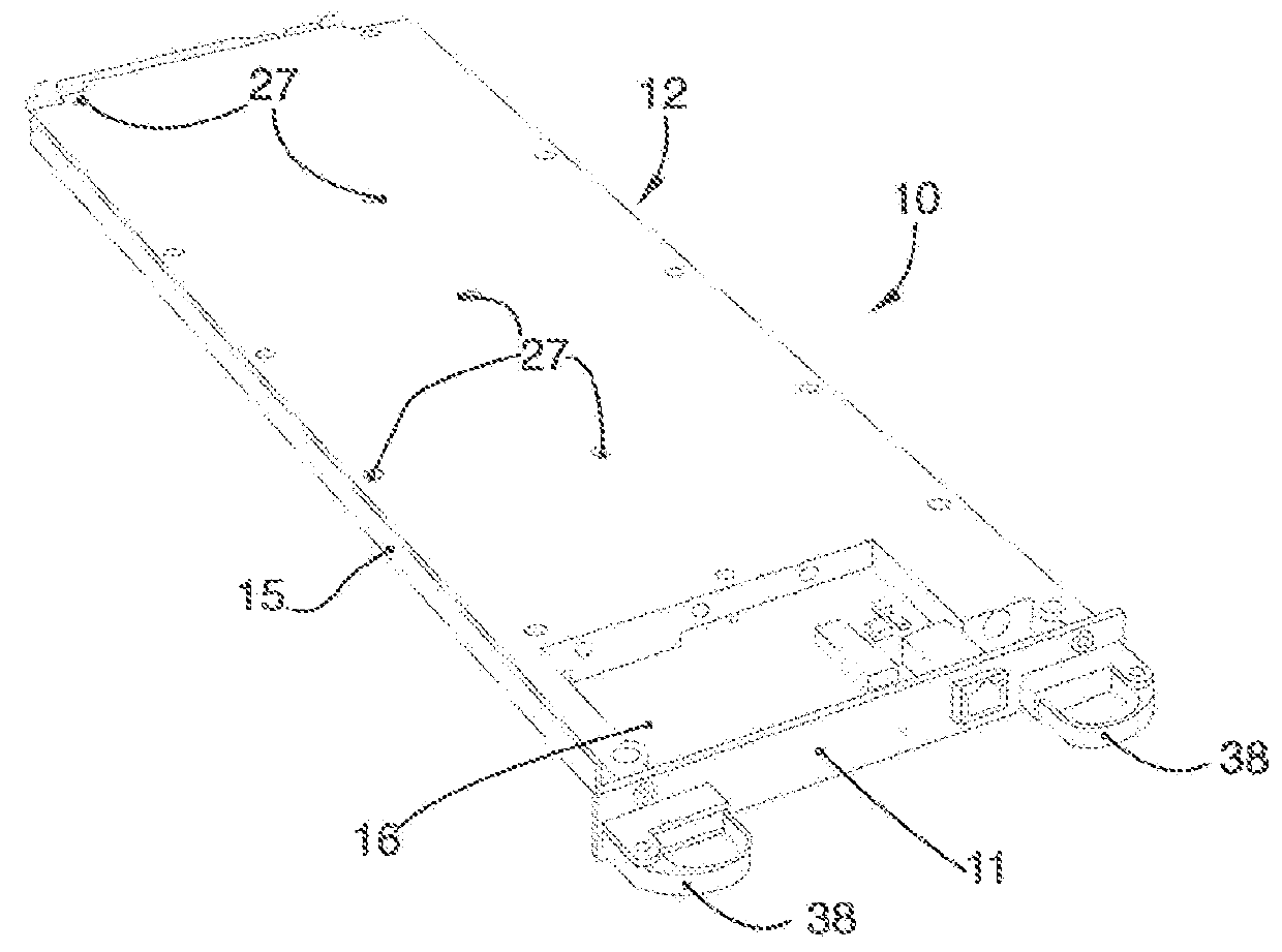 Cooling device with liquid for electronic cards, in particular for high performance processing units