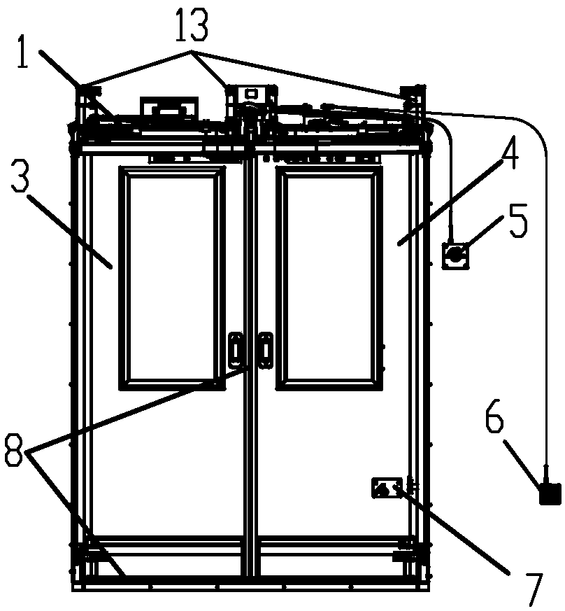 Sliding plug door driving device