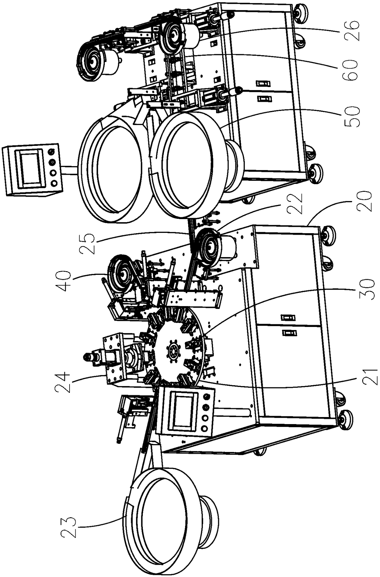 Motor bracket riveting machine