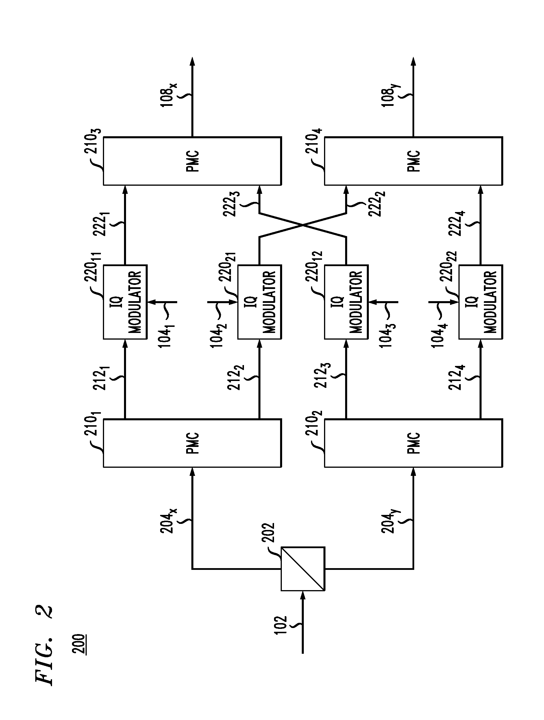 Optical polarization demultiplexing for a coherent-detection scheme