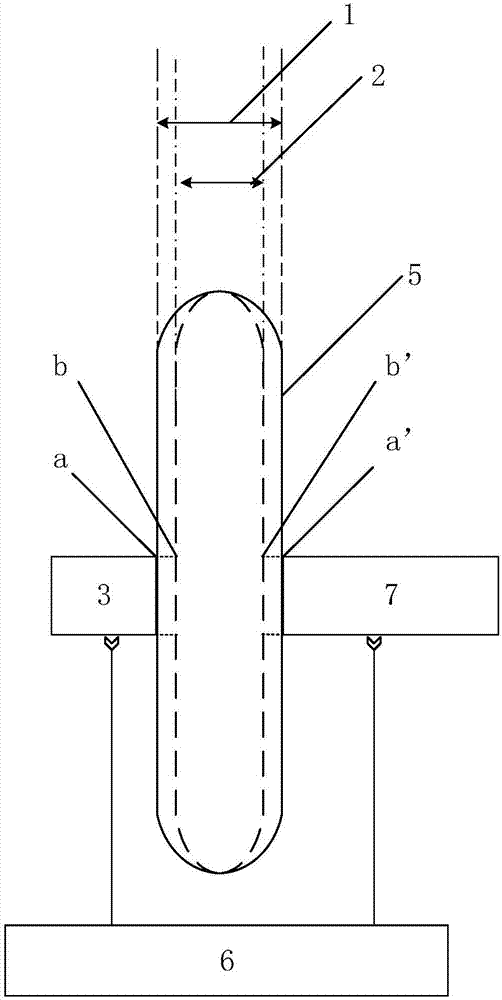 Method for measuring content of free hemoglobin in blood bag by double-light-path fluorescent light intensity