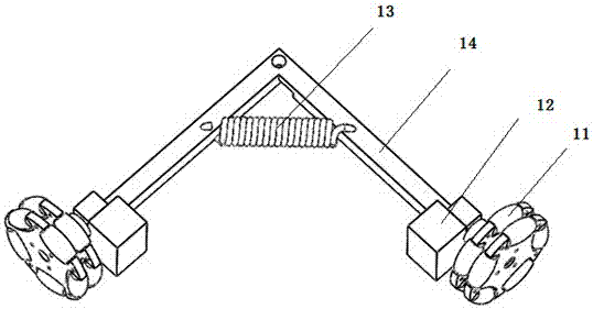 Omni-directional wheel combined-type wall-climbing robot