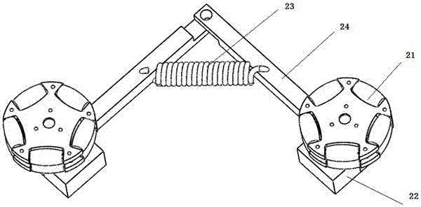 Omni-directional wheel combined-type wall-climbing robot