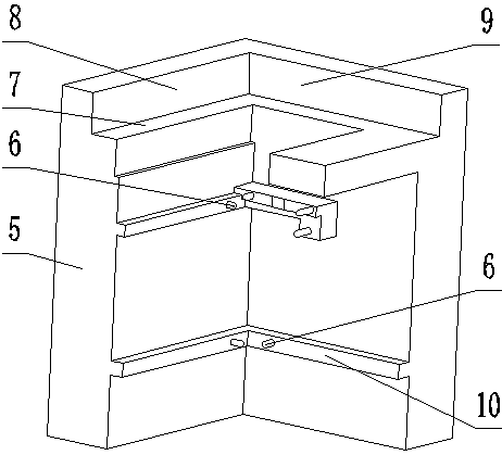 A flexible locking positioning device and positioning method for blade air film hole processing